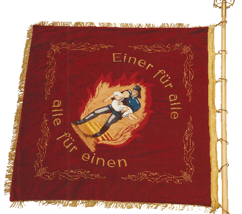 Rückseite der Fahne von 1969