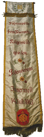 Patenband der FFW Hilgenreith zum 80-jährigen Gründungsfest