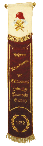 Patenband der FFW Gmünd zur Fahnenweihe