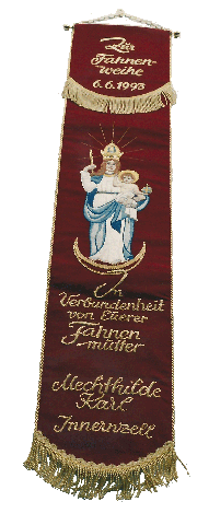 Band von Fahnenmutter Mechthilde Karl von 1993 zum 125-jährigen Gründungsfest