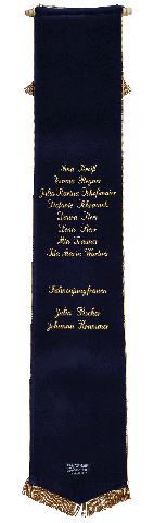 Band der Festdamen von 2018 zum 150-jährigen Gründungsfest