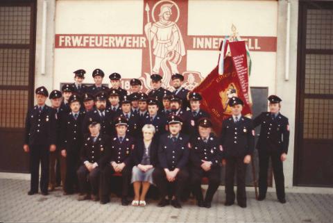 Mannschaftsfoto zum 100-jährigen Gründungsfest der FFW Gmünd