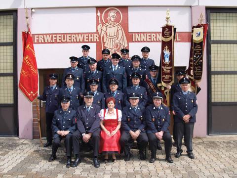 Mannschaftsfoto zum 125-jährigen Gründungsfest der FFW Gmünd