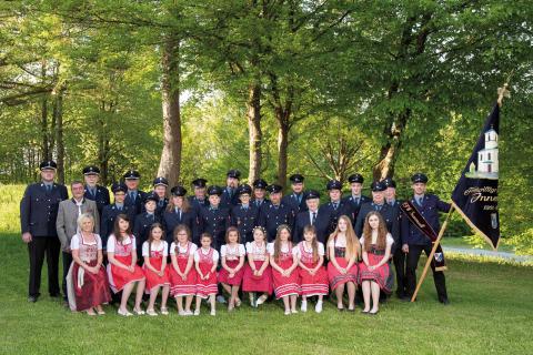 Mannschaftsfoto zum 150-jährigen Gründungsfest